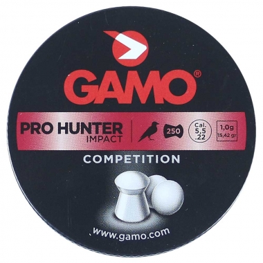 Chumbinho Gamo Pro Hunter Impact Competition 15,42gr 250un. Calibre 5.5mm