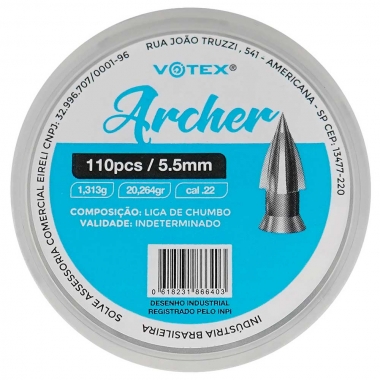 Chumbinho Votex Archer 5.5mm 110un.