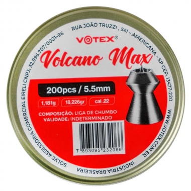 Chumbinho Votex Volcano Max 5.5mm 200un.