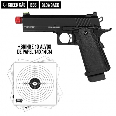 Pistola de Airsoft GBB TAG Black Whisper 6mm