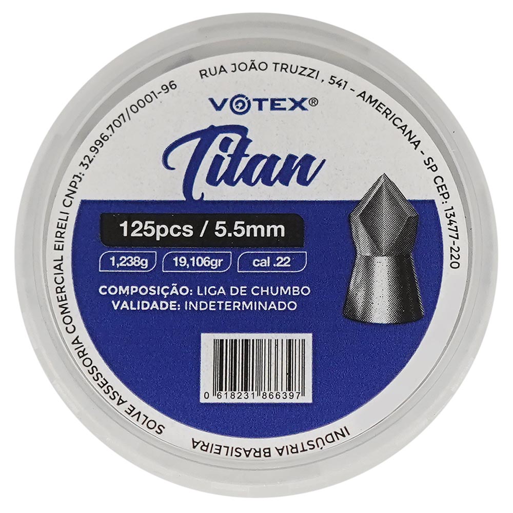 Chumbinho Votex Titan 5.5mm 125un.