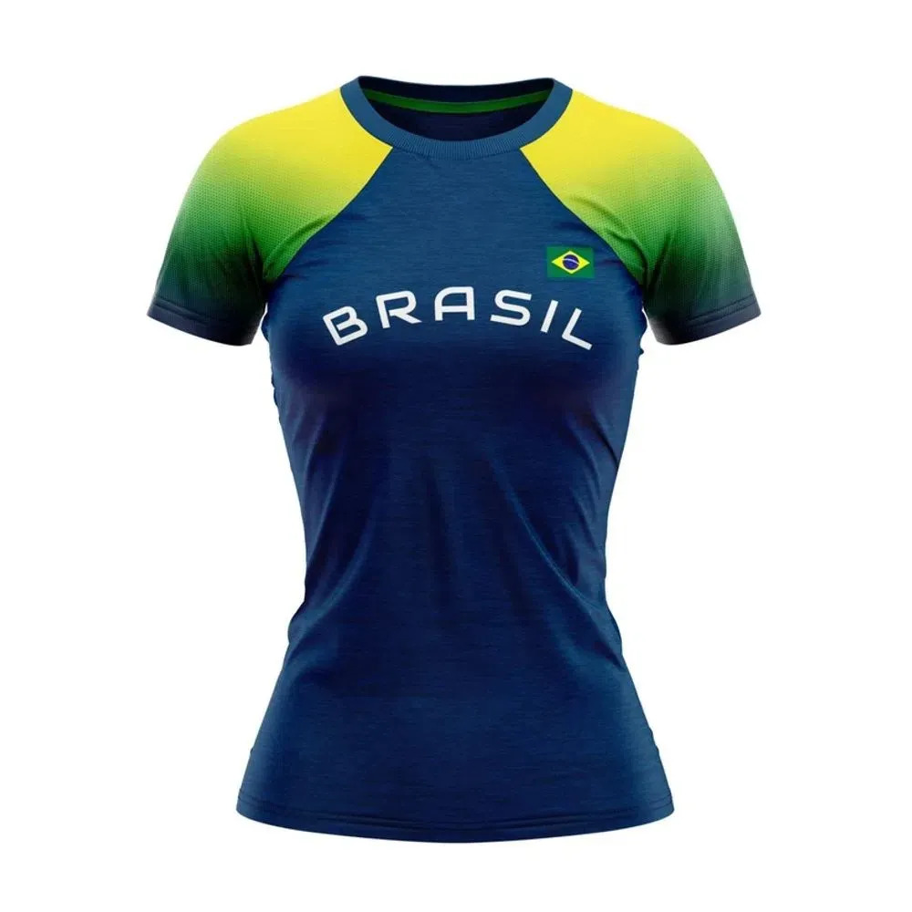 Camisa Brasil Feminina Amazon