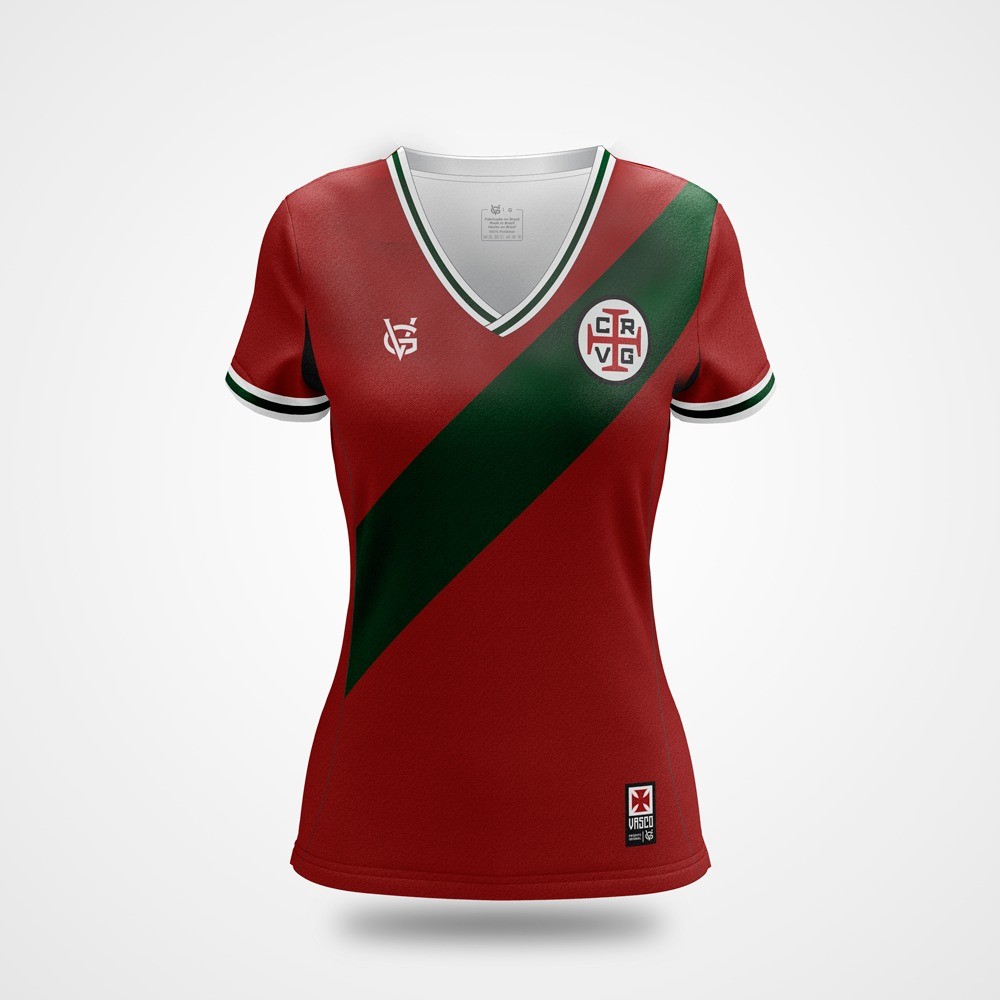 Camisa Vasco Feminina Dry Portugal - VG