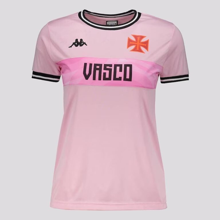 Camisa Vasco Supporter Insert Feminina Rosa