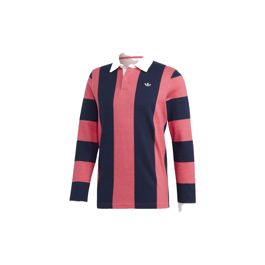 Camisa Adidas Originals Polo Rúgbi Azul+rosa Homem