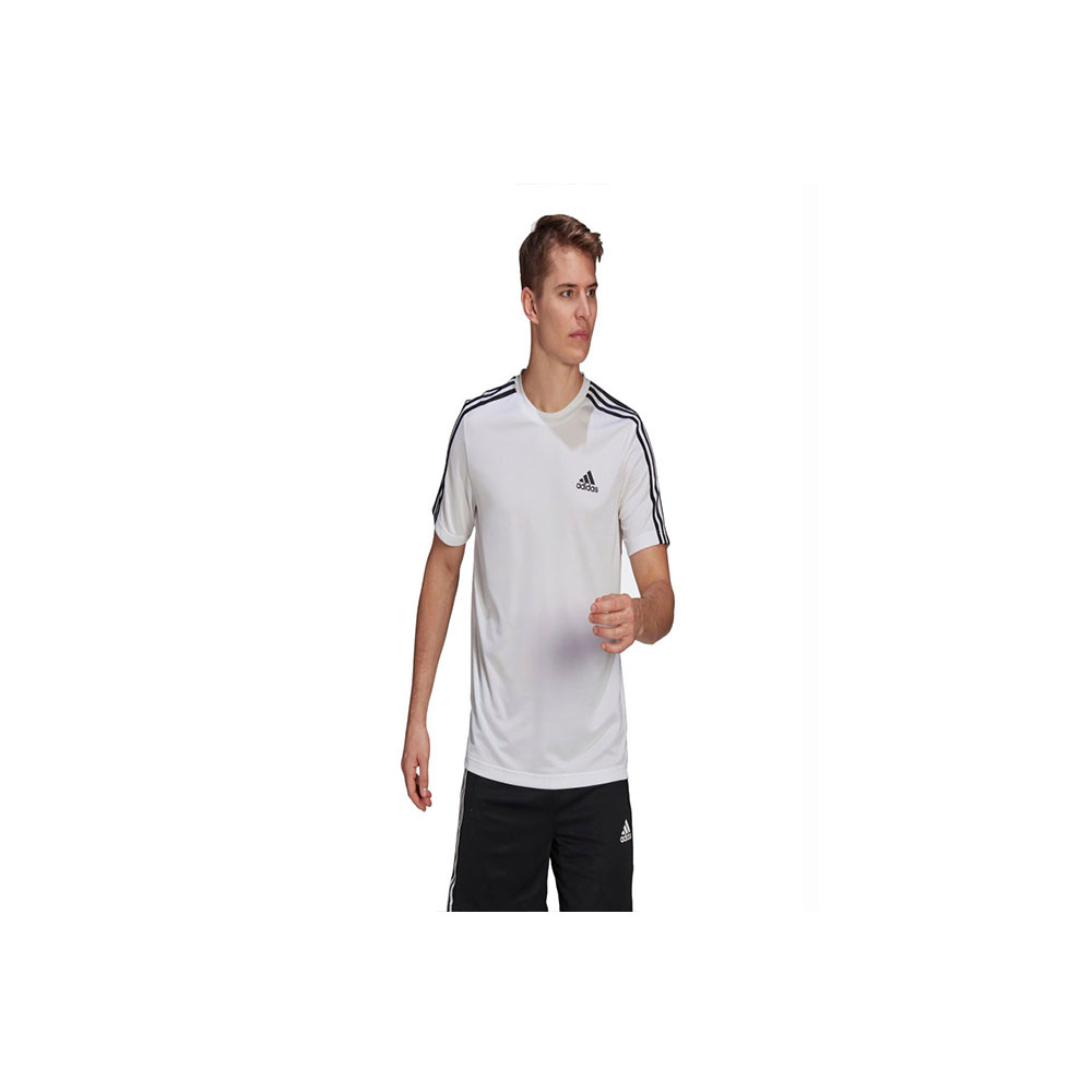 Camiseta Adidas 3 Listras Branco+ Preto
