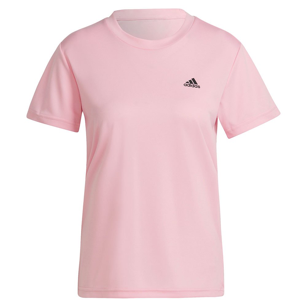 Camiseta Adidas Small Logo Rosa Mulher