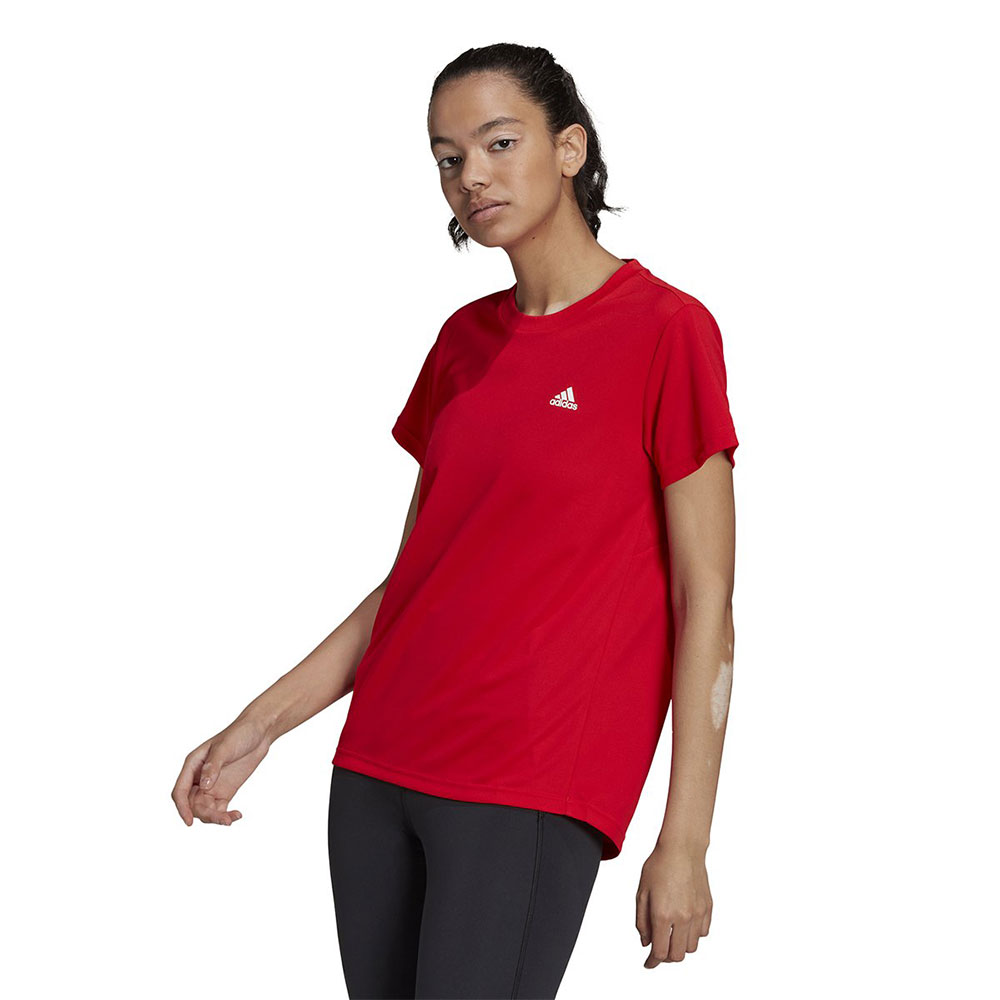 Camiseta Adidas Small Logo Vermelha Mulh