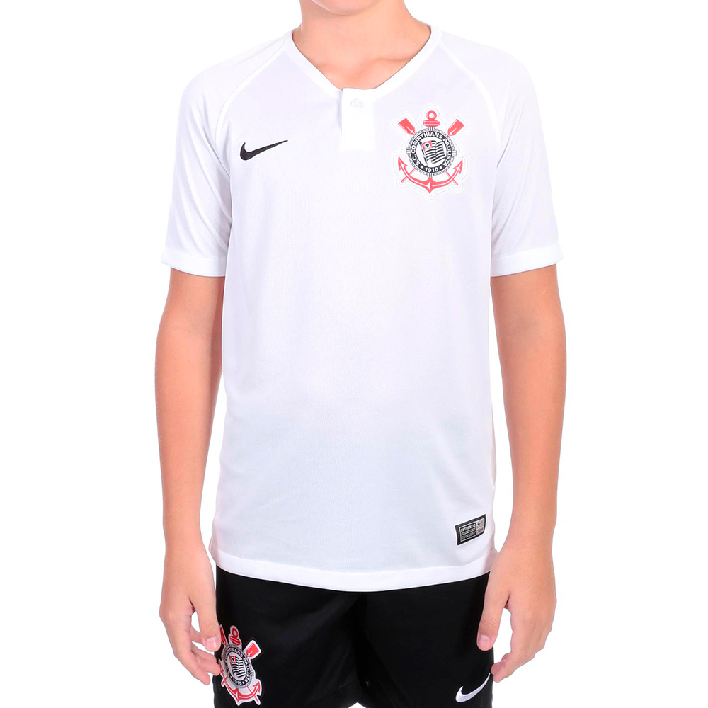 Camiseta Nike Corinthians Away Branca Infantil