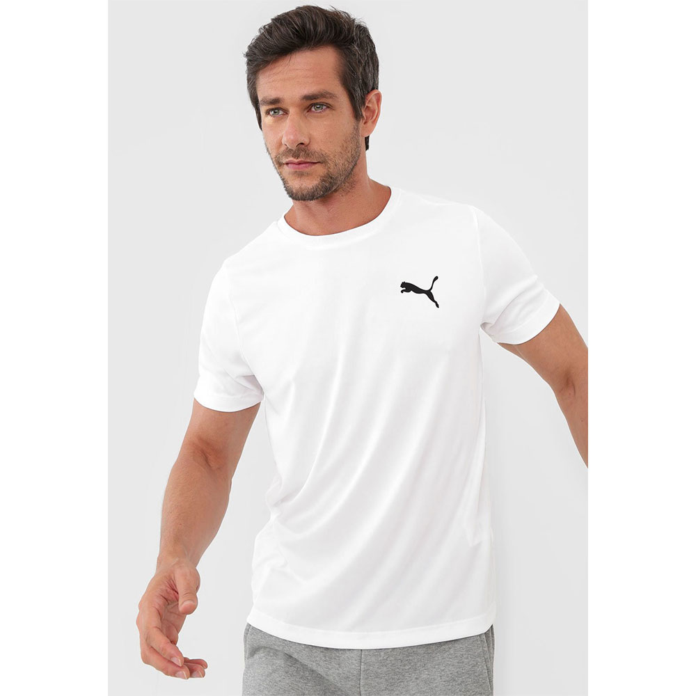 Camiseta Puma Active Small Logo Branca