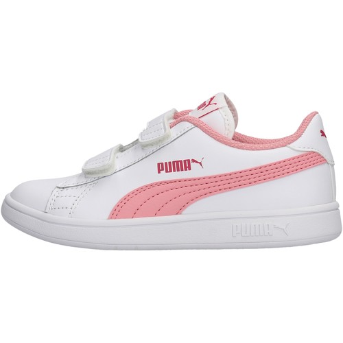 Tenis Puma Smash V2 L V Ps Branco+rosa Infantil