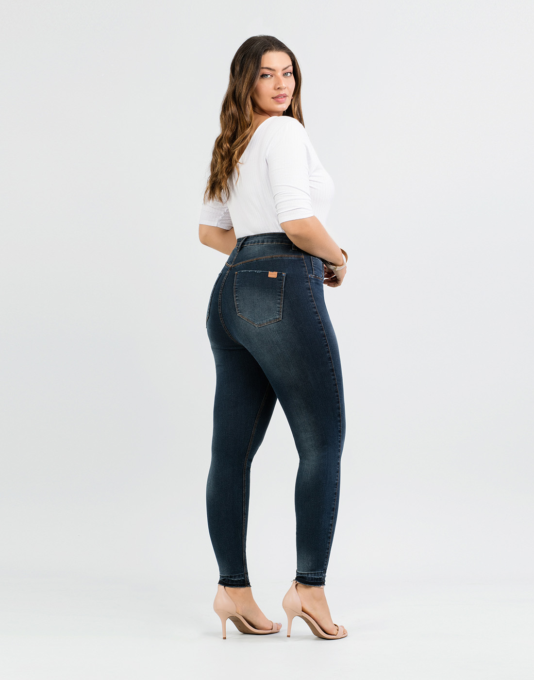 Calça Jeans Skinny Cint. Media Fit For Me Lunender Mais Mulher