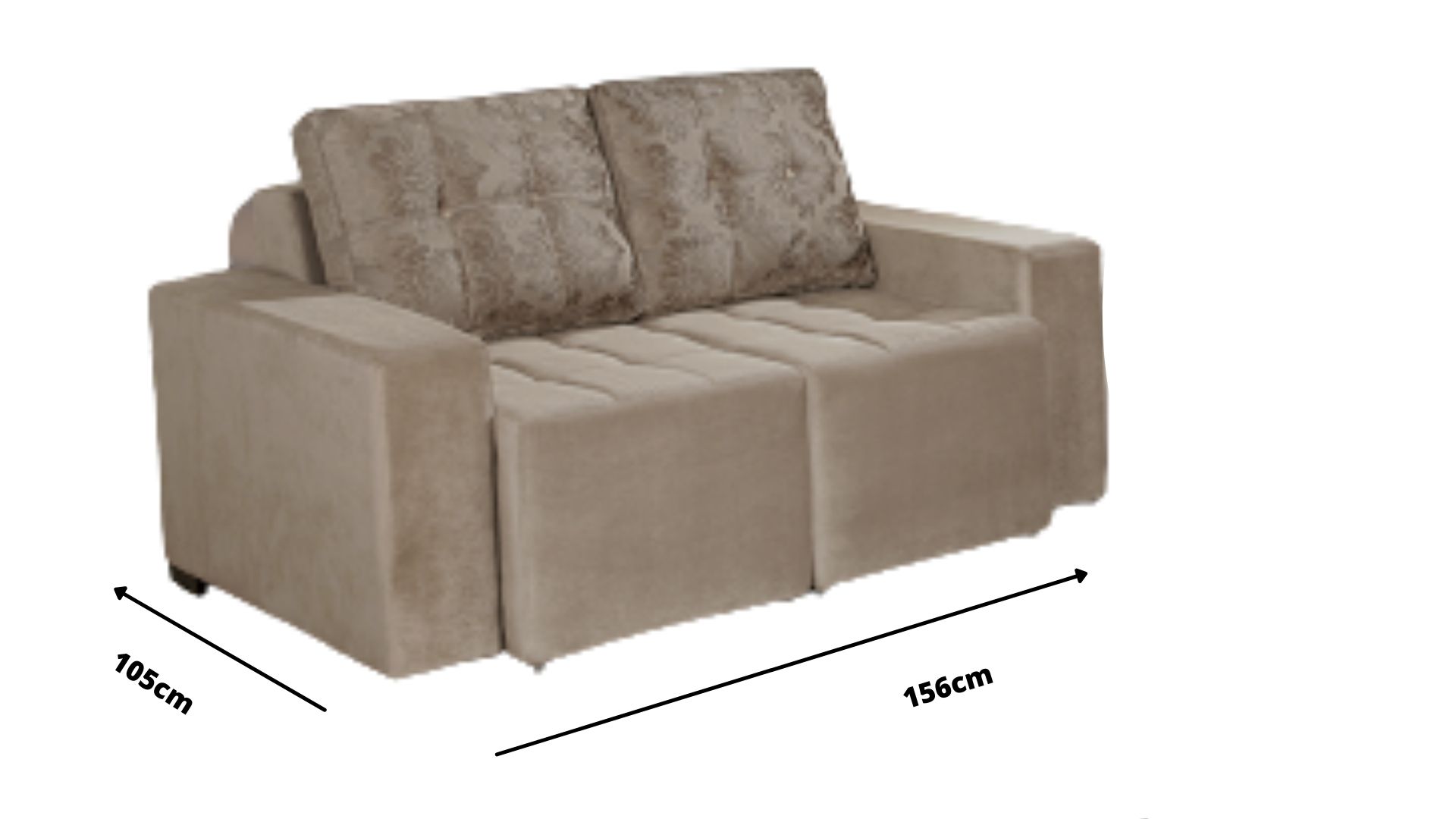 Conjunto de sofá de 2 e 3 lugares retrátil Lion