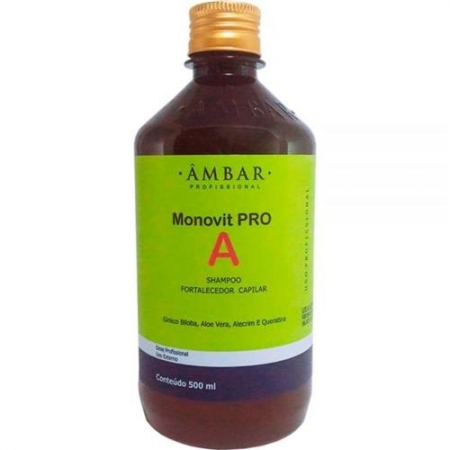 Shampoo Monovit Pro A Ambar Crescimento Hidratação Limpeza