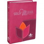 Bíblia De Estudo Da Mulher | RC | Letra Normal | Couro Bonded | Flor