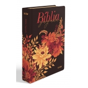 Bíblia Buquê Preta | NVI | Letra Gigante | Capa Soft-Touch