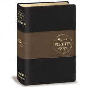 Bíblia Peshitta Com Referências | Luxo Preto e Marrom