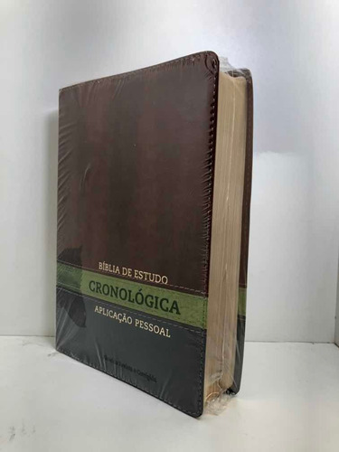 Bíblia de Estudo Cronológica Aplicação Pessoal Tarja Verde