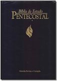 Bíblia de Estudo Pentecostal - Pequena Luxo - (Preta) - Cpad  - Universo Bíblico Rs