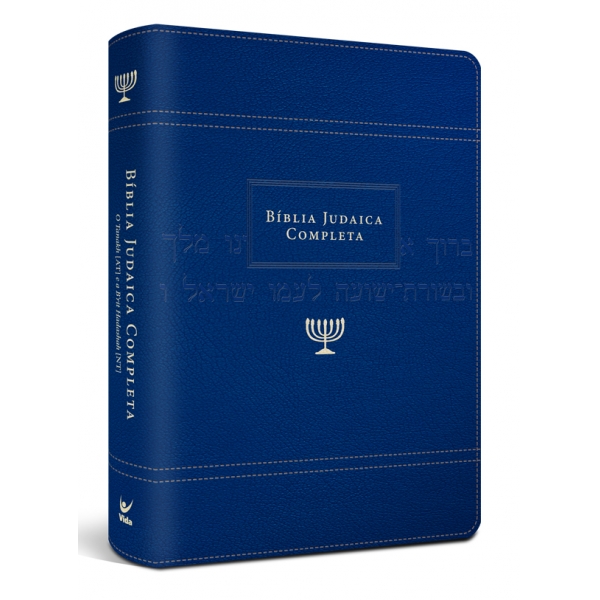 Bíblia Judaica Completa  capa onetone azul  - Universo Bíblico Rs