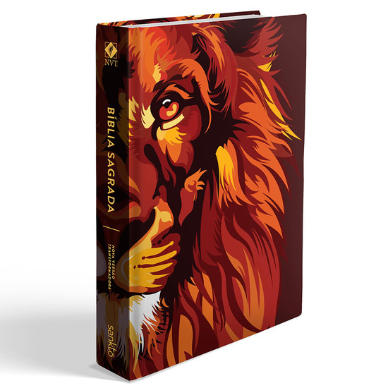 Bíblia NVT 960 Lion Colors Fire - Letra Normal: Nova Versão Transformadora - Universo Bíblico Rs