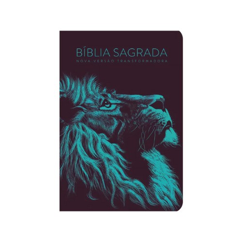 Bíblia NVT 960 Lion Head Turqueza - Letra Normal: Nova Versão Transformadora