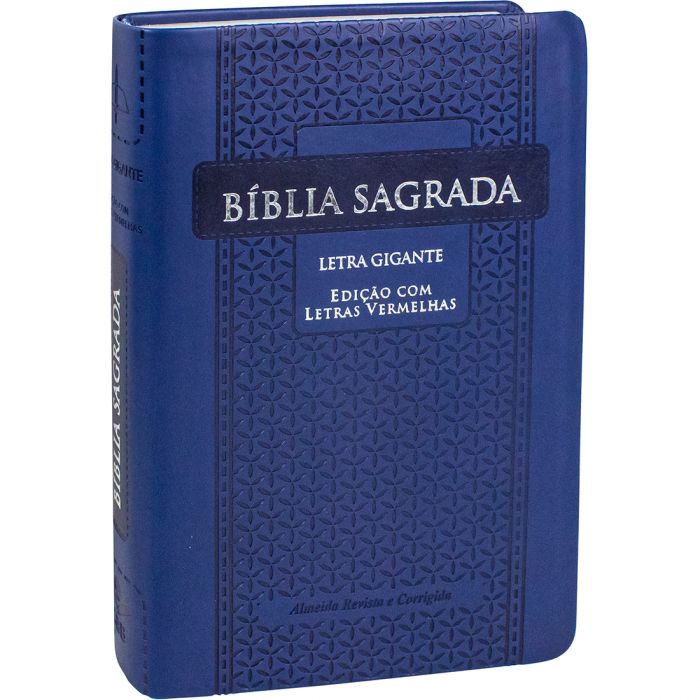 Bíblia Sagrada Letra Gigante / Azul - (ARC)