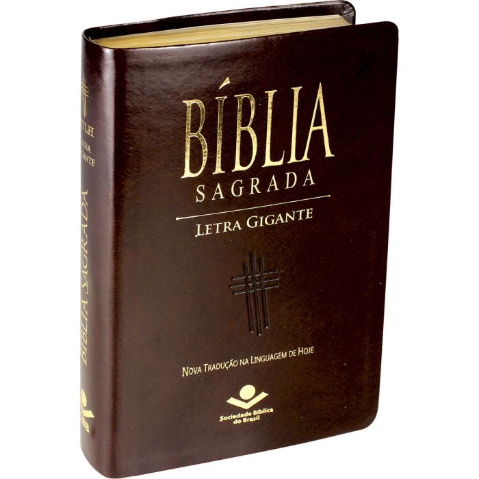 Bíblia Sagrada Letra Gigante / Marrom - (NTLH) - Universo Bíblico Rs