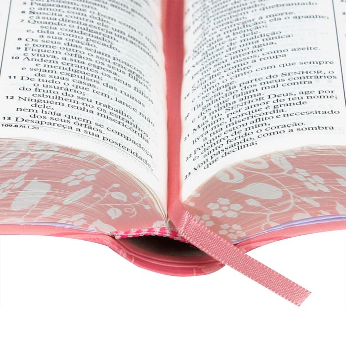 Bíblia Sagrada Letra Grande / Rosa Claro - ( ARA - Universo Bíblico Rs