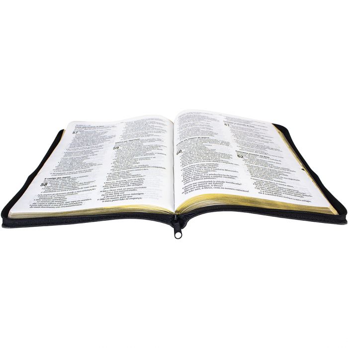 Bíblia Sagrada Slim com índice e zíper - (NAA)