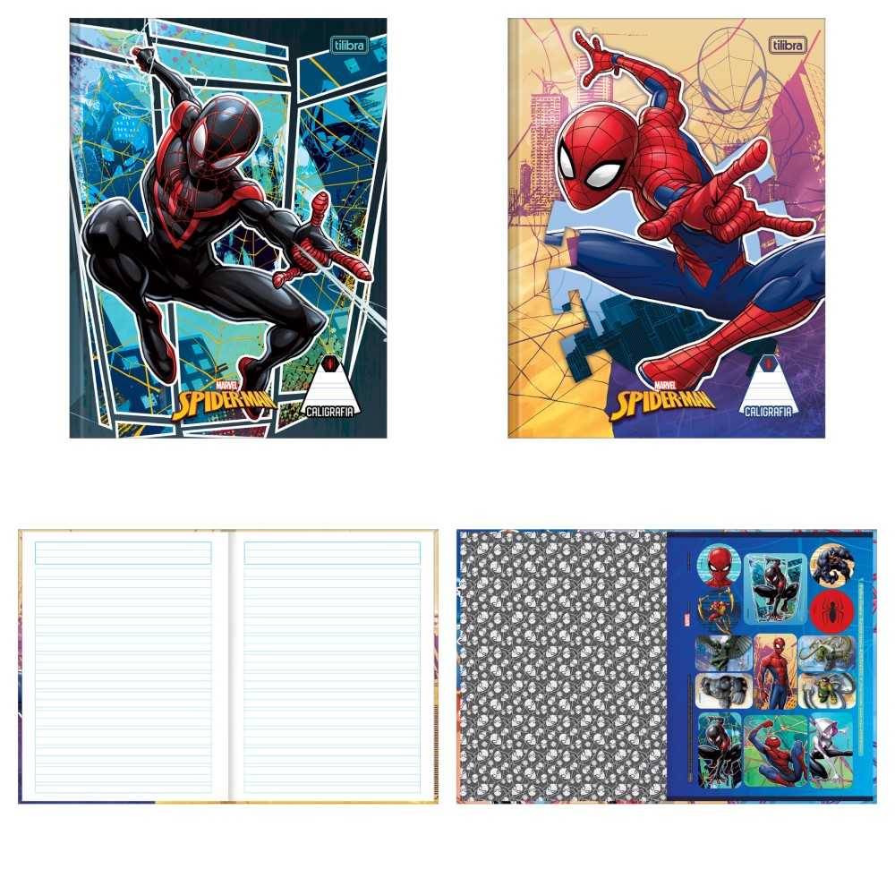 Caderno de Caligrafia Spider Man 40 Folhas
