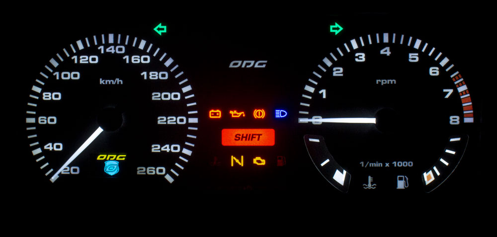 Painel de instrumentos completo VW G1 GTS FC 260 Km/h 8.000 RPM
