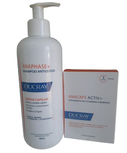 Kit Antiqueda Anaphase Shampoo 400ml + Anacaps 30 Cápsulas