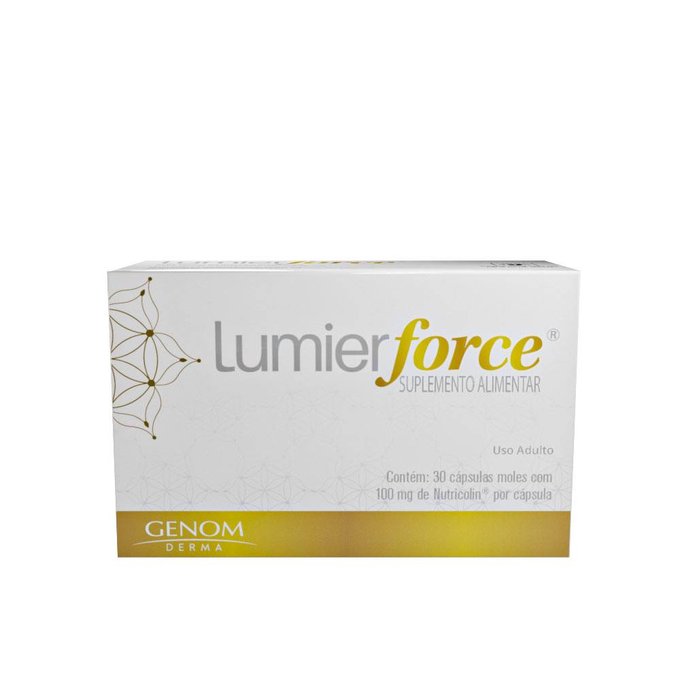 Lumier Force suplemento alimentar a base de vitaminas e minerais para cabelos e unhas 30 cápsulas Genon
