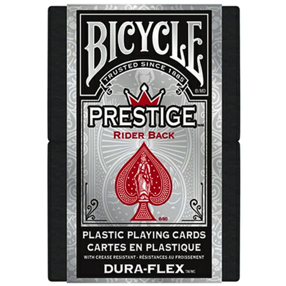 Baralho Bicycle Prestige Dura-Flex 100% Plástico Vermelho