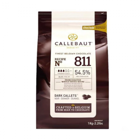 Chocolate Callebaut 811 54,5% Cacau em Gotas 1Kg