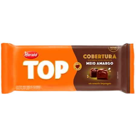 Chocolate Meio Amargo Barra Cobertura Fracionada 1,010 Kg Harald