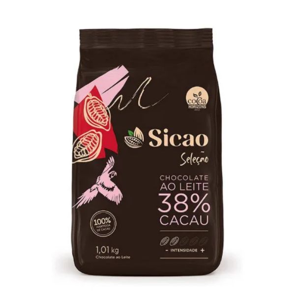 Chocolate Sicao Seleção ao Leite 38% Cacau em Gotas 1Kg