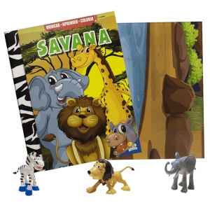 Brincar-aprender-colorir II: Savana