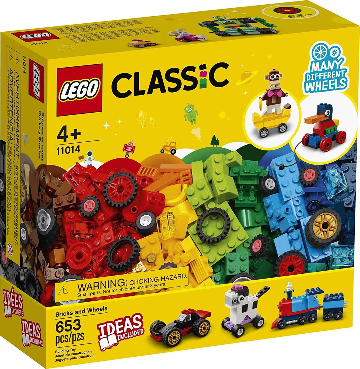 Caixa de Blocos e Rodas - Lego Classic