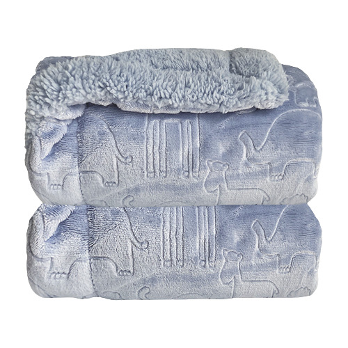 Cobertorzinho 90x110 Ferrete Azul - Laço