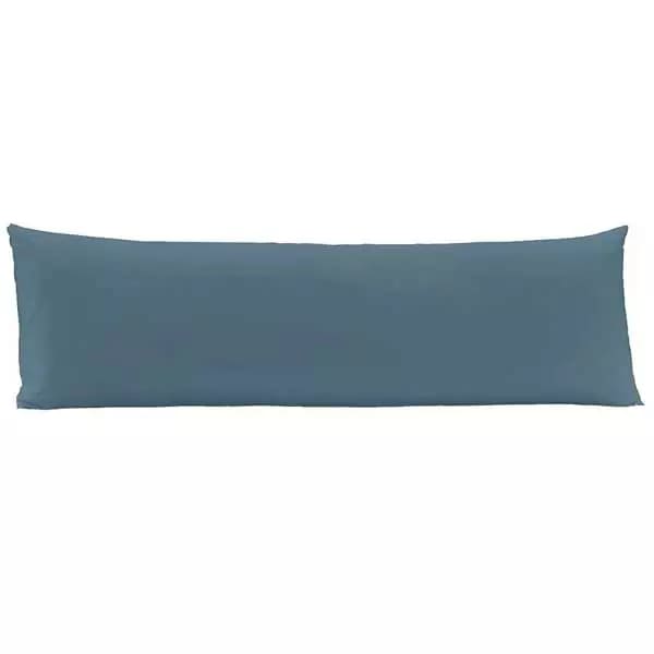 Fronha 40x130 Body Pillow Toque Acetinado Azul Dimensões - Altenburg