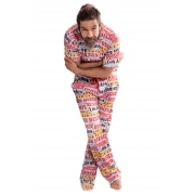 Pijama Longo Thais Gusmão Masculino Los Angeles