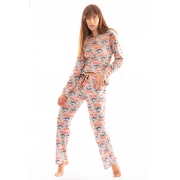 Pijama Longo Thais Gusmão Não Perturbe Feminino
