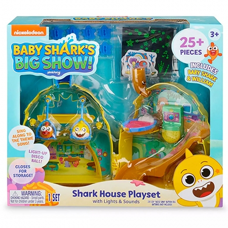 Casa dos Tubarões com Sons e Luzes - Baby Shark e William