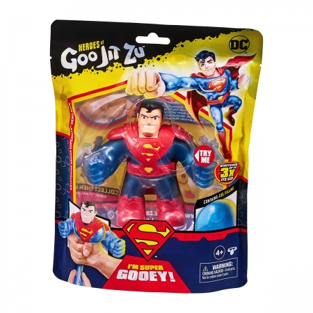 Boneco Elástico 11cm Superman com Armadura - Goo Jit Zu DC