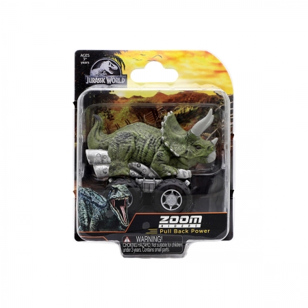 Jurassic World -  Carrinho de Dinossauro 7cm - Triceratops