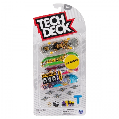 Kit 4 Skate de Dedo Coleção Finesse  - Tech Deck