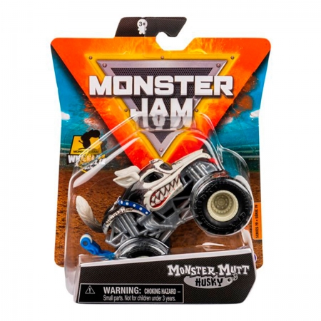 Miniveículo Monster Jam 1:64 - Wheelie Bar - Mutt Husky