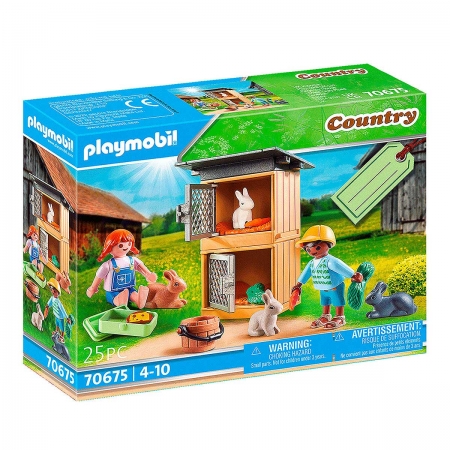 Playmobil - Fazenda Coelhos - Country - 70675